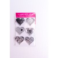 Stempel clear stamp Clearstamp Stempel Herz