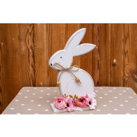 Osterdesko Osterhase Holz Frohe Ostern Tischdeko...