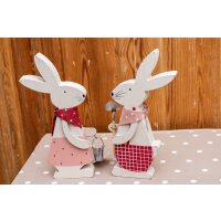 Osterdeko Osterhase Holz Frohe Ostern Tischdeko...