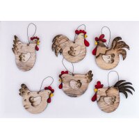 Holz Anhänger Ostern Henne Baumschmuck Deko für...