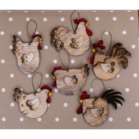 Holz Anhänger Ostern Henne Baumschmuck Deko für...