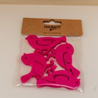 Filz Vogel dunkel pink Frühling Ostern Deko...