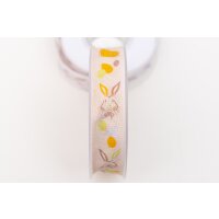 Dekoband Rolle 25mm Frohe Ostern mit Hase Schleifenband...