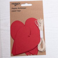 Papier Anhänger Herz Hochzeit Liebe Valentinstag...