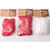 Papier-Konfetti Tischkonfetti Konfetti weiß rot...