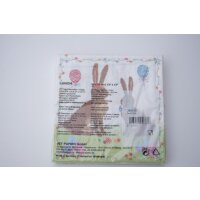 Serviette mit Oster-Hasen Motiv - 20 Servietten